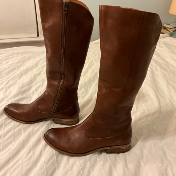 Korkease, tall leather boots, dark brown, very good condition, size 8.5 - Picture 2 of 7